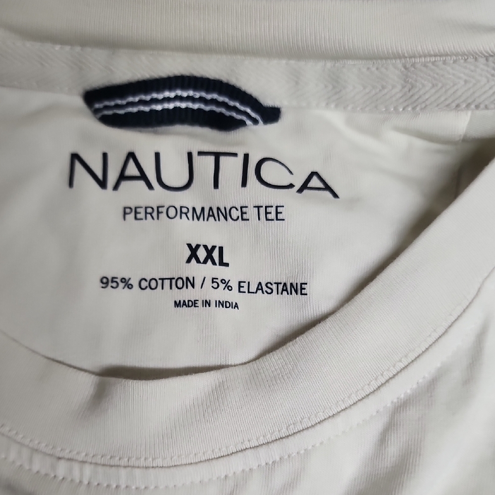 Nautica Cream Performance Tee XXL